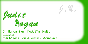 judit mogan business card